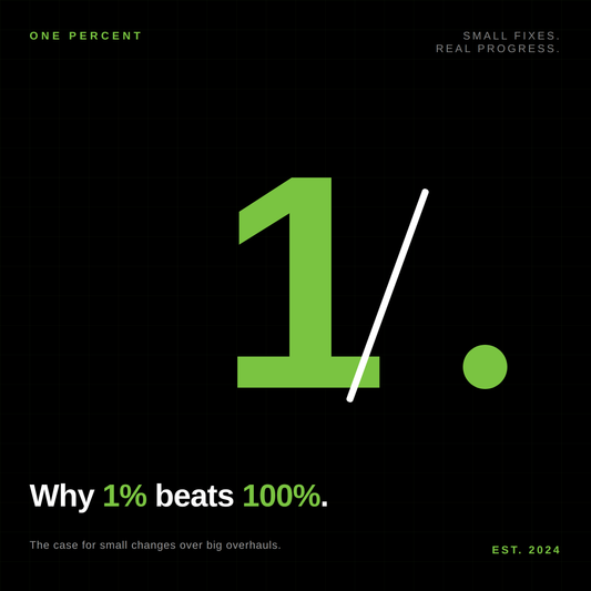 Why 1% Beats 100%: The Case for Small Changes Over Big Overhauls
