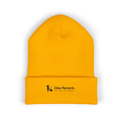 Custom Logo Cuffed Beanie — Embroidered Branded Headwear