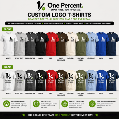 Custom Logo T Shirt Company Branded Unisex Tee Gildan 64000