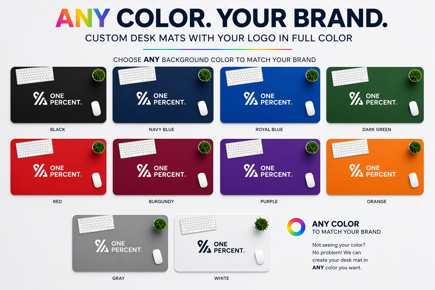 Company Branded Desk Mat