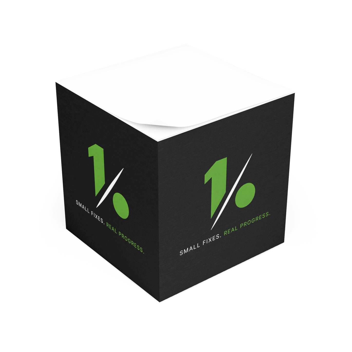 Custom Branded Sticky Note Cube — Fully Designed 4-Sided Print
